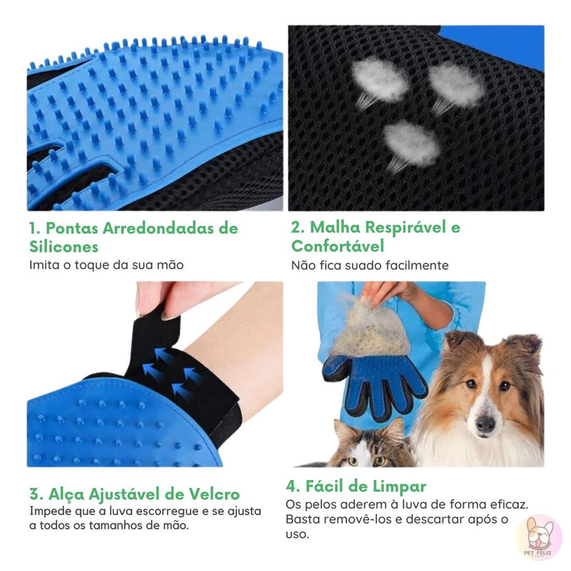 Luva  de Massagem e Remoção de Pelos