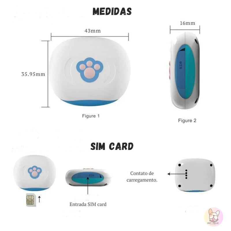 Rastreador GPS para Pets FP03