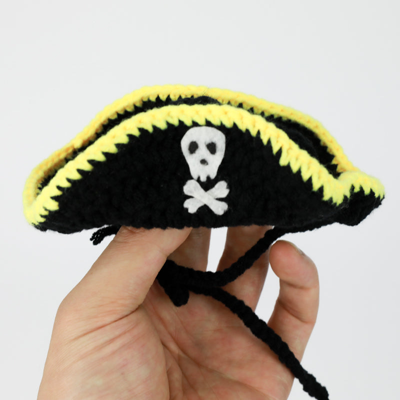 Chapéu pirata com orelha vazada para Gatos