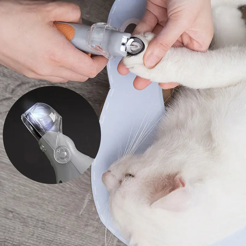 Cortador de Unhas com LED para Pets